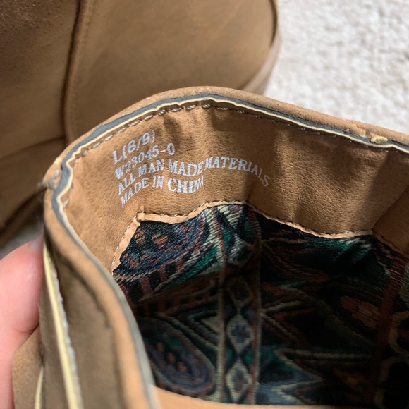 Tan ankle boots size 8 - Picture 4 of 4